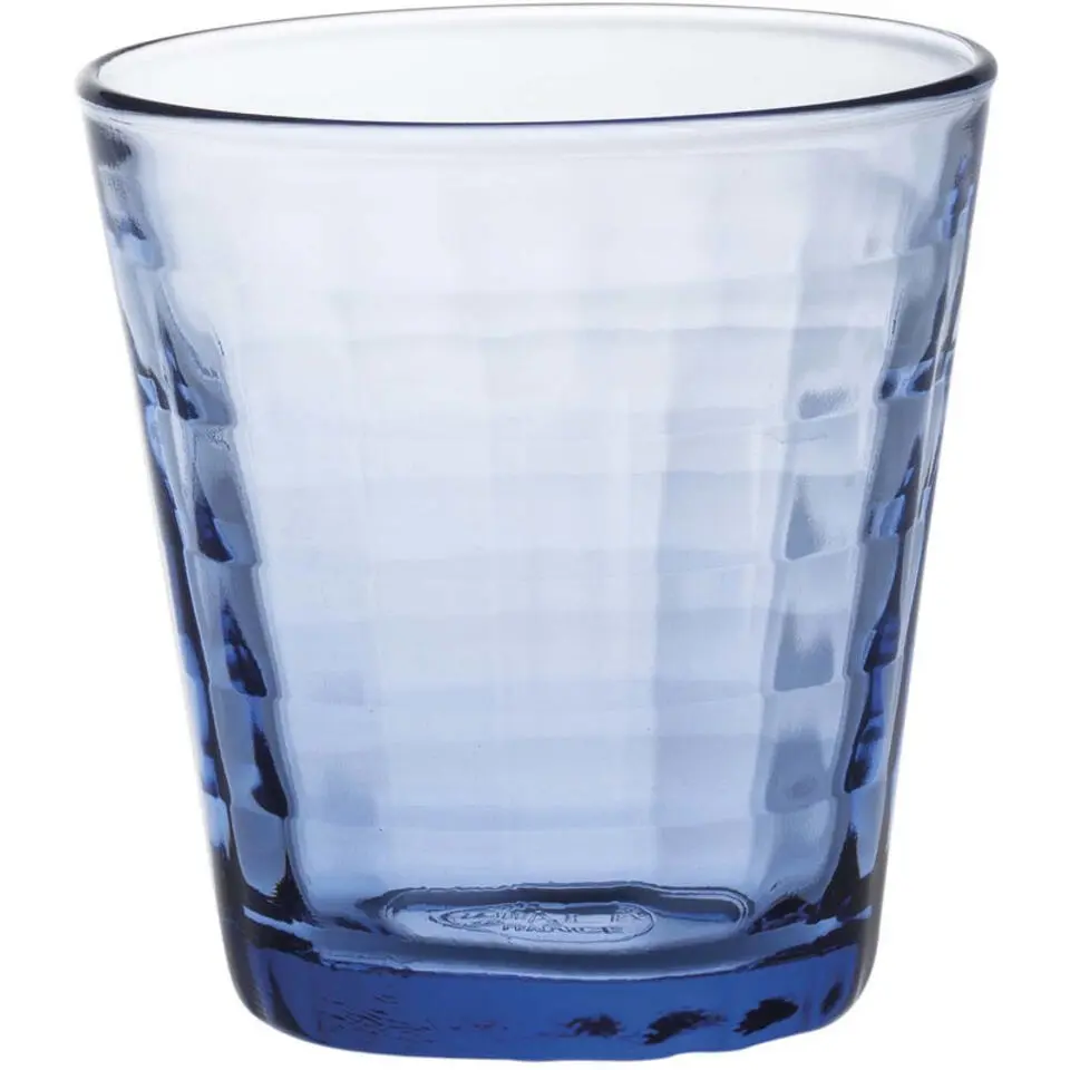 Duralex Drinkglazen Prisme - 4x - blauw - glas - 220 ml