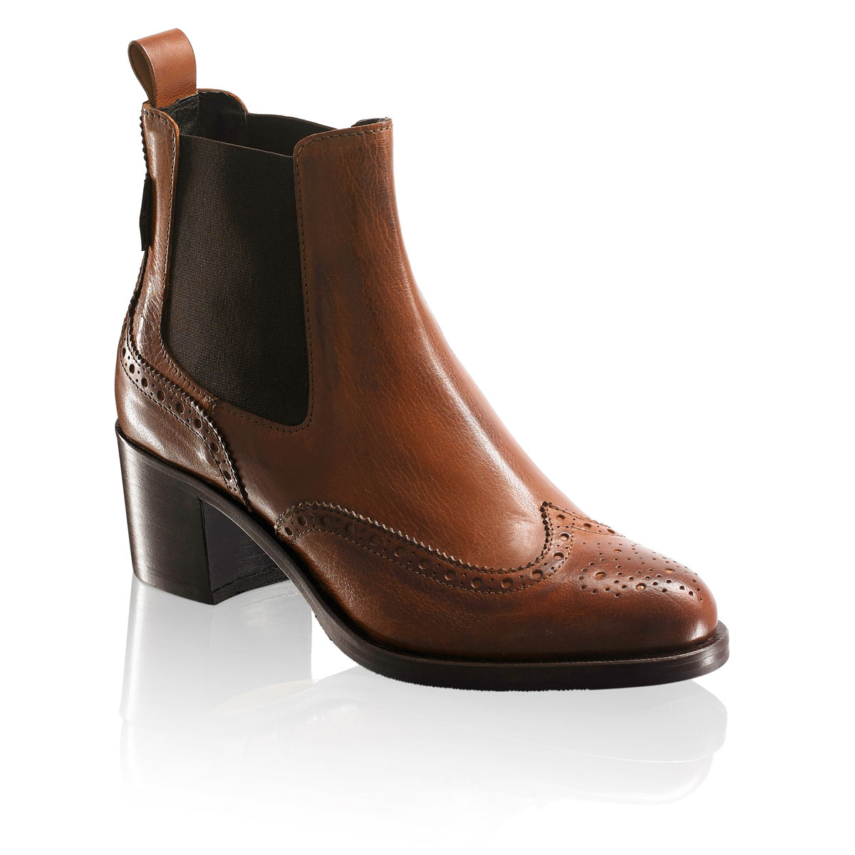 Russell & Bromley CAVENDISH Block Heel Chelsea Boot