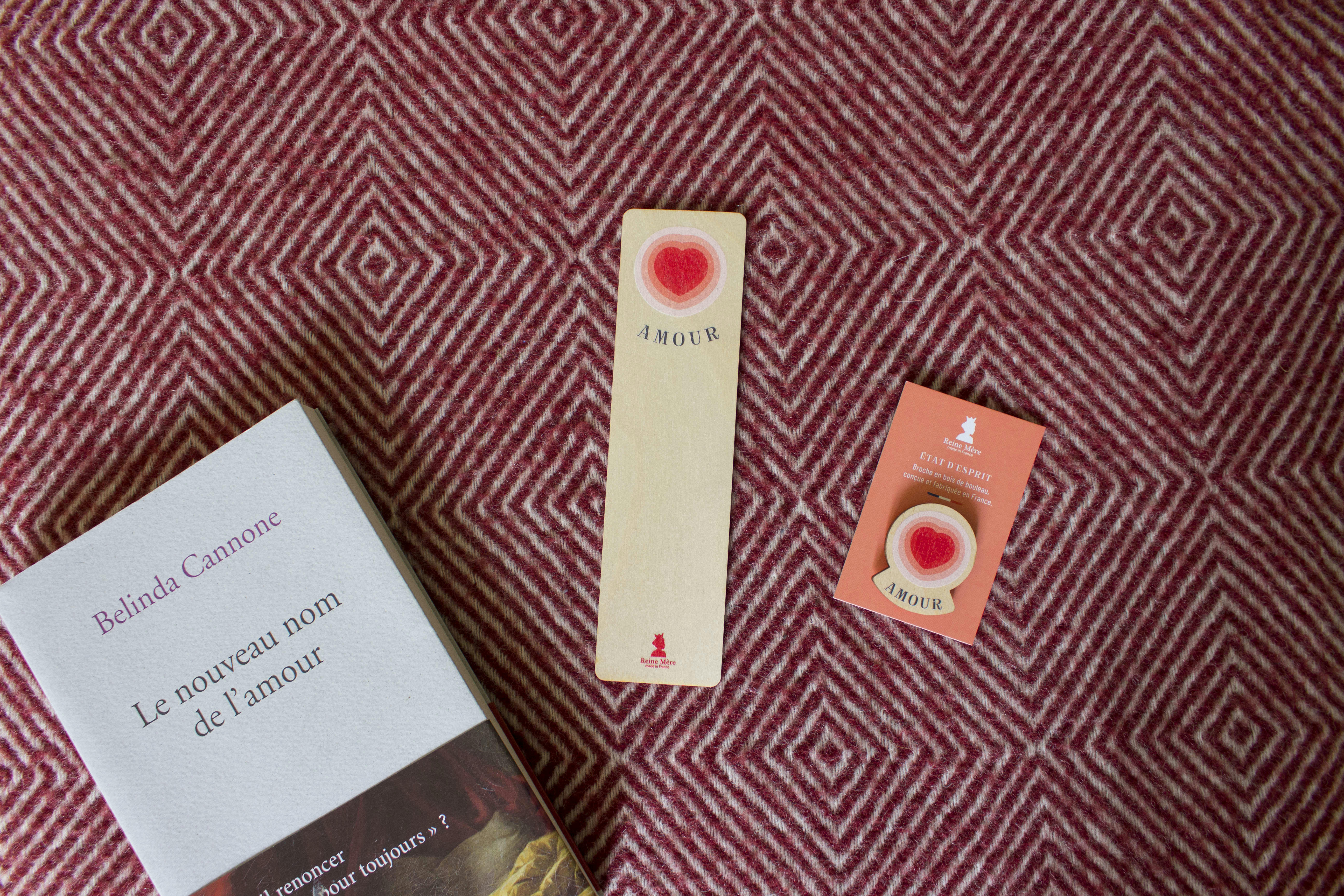 Amour - Marque-page en bois de bouleau flexible