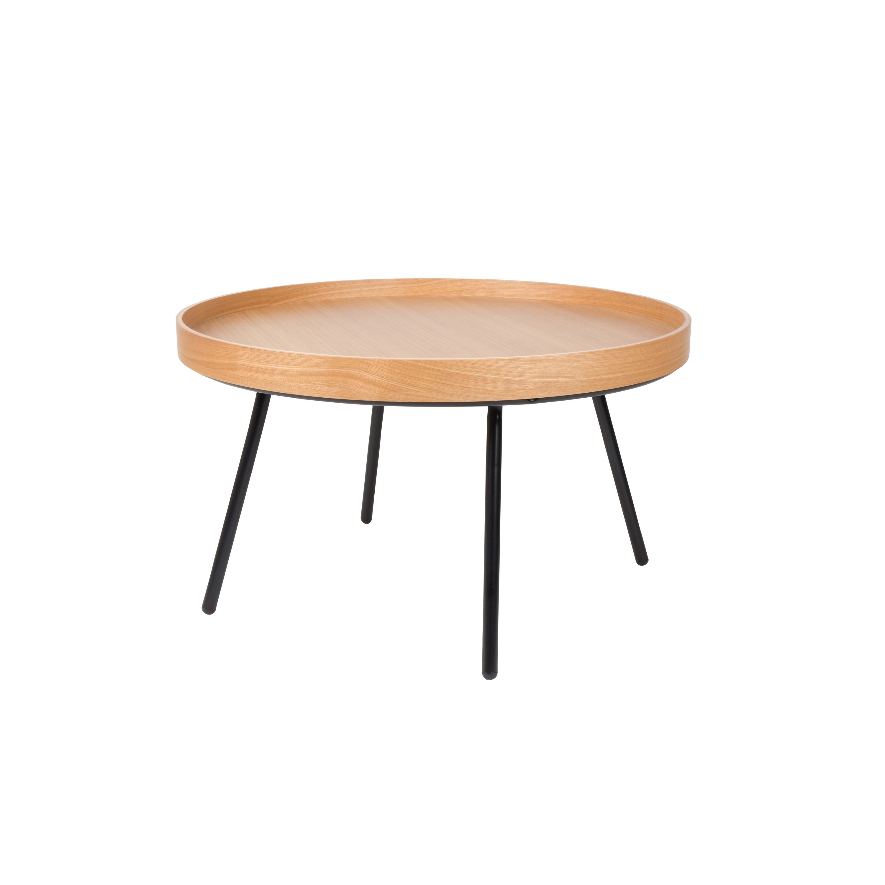 Zuiver Oak Tray Bijzettafel Rond 78 cm Eikenhout - Bruin
