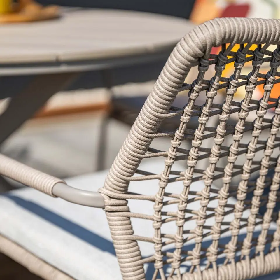 Garden Impressions Natas tuinstoel stapelbaar taupe - 4 stuks