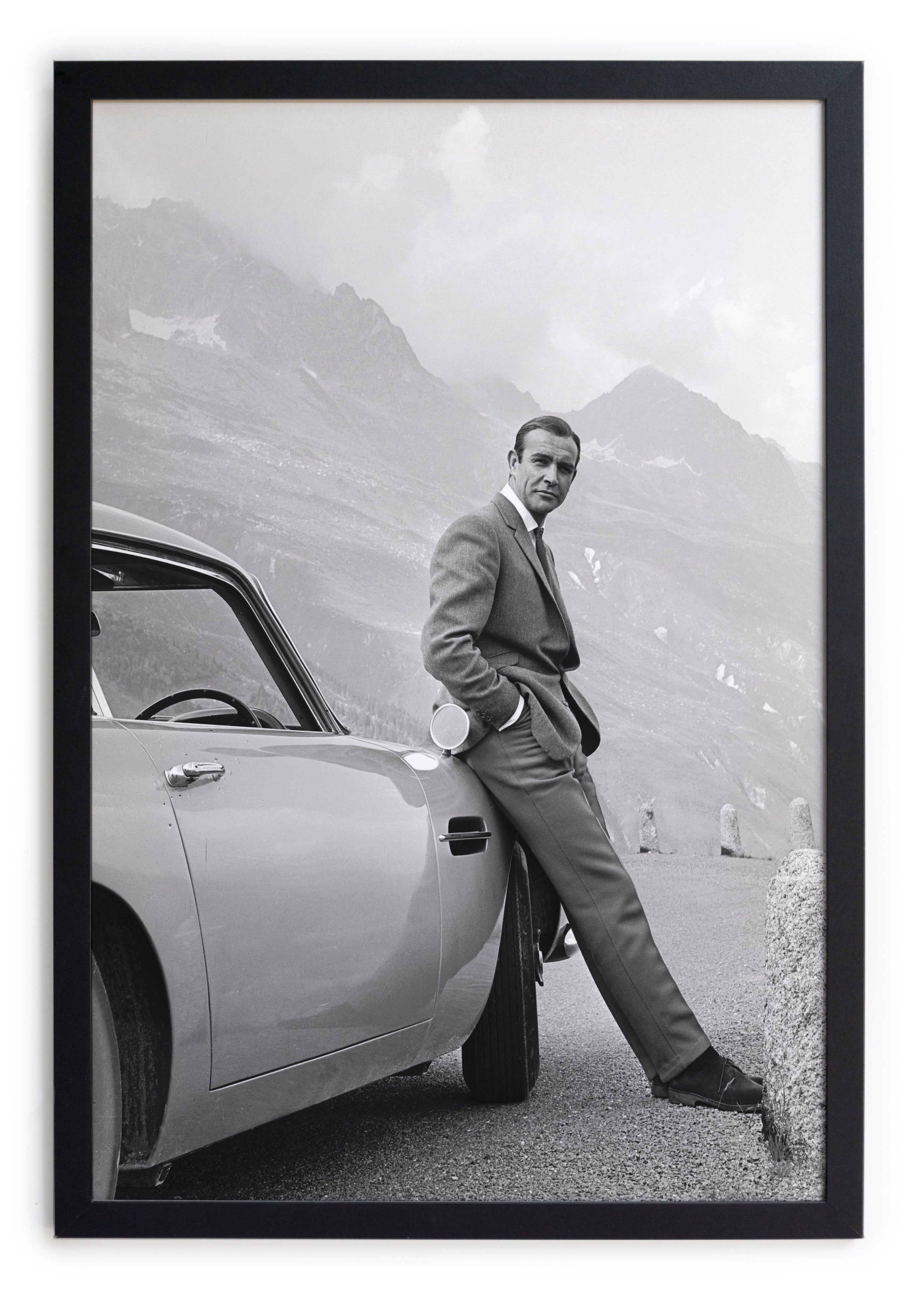 Zwarte lijst met kader 40x30 Sean Connery
