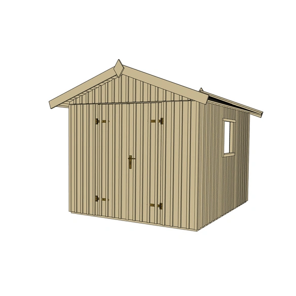 Gartenhaus »Schwedenhaus Gr. 3«, Holz, BxHxT: 277 x 230 x 246 cm (Außenmaße inkl. Dachüberstand)
