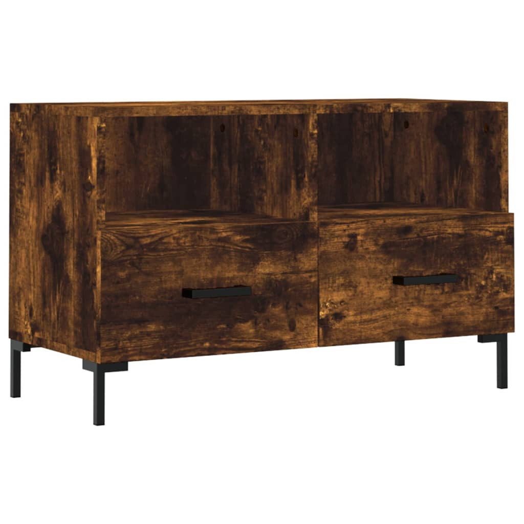 Szafka Pod Telewizor Stolik Półka Szafka RTV Brązowa 80x36x50 cm