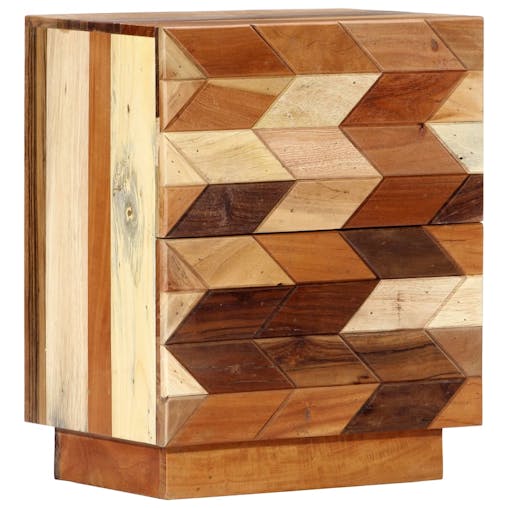 NNEVL Bedside Cabinet 40x30x50 cm Solid Reclaimed Wood