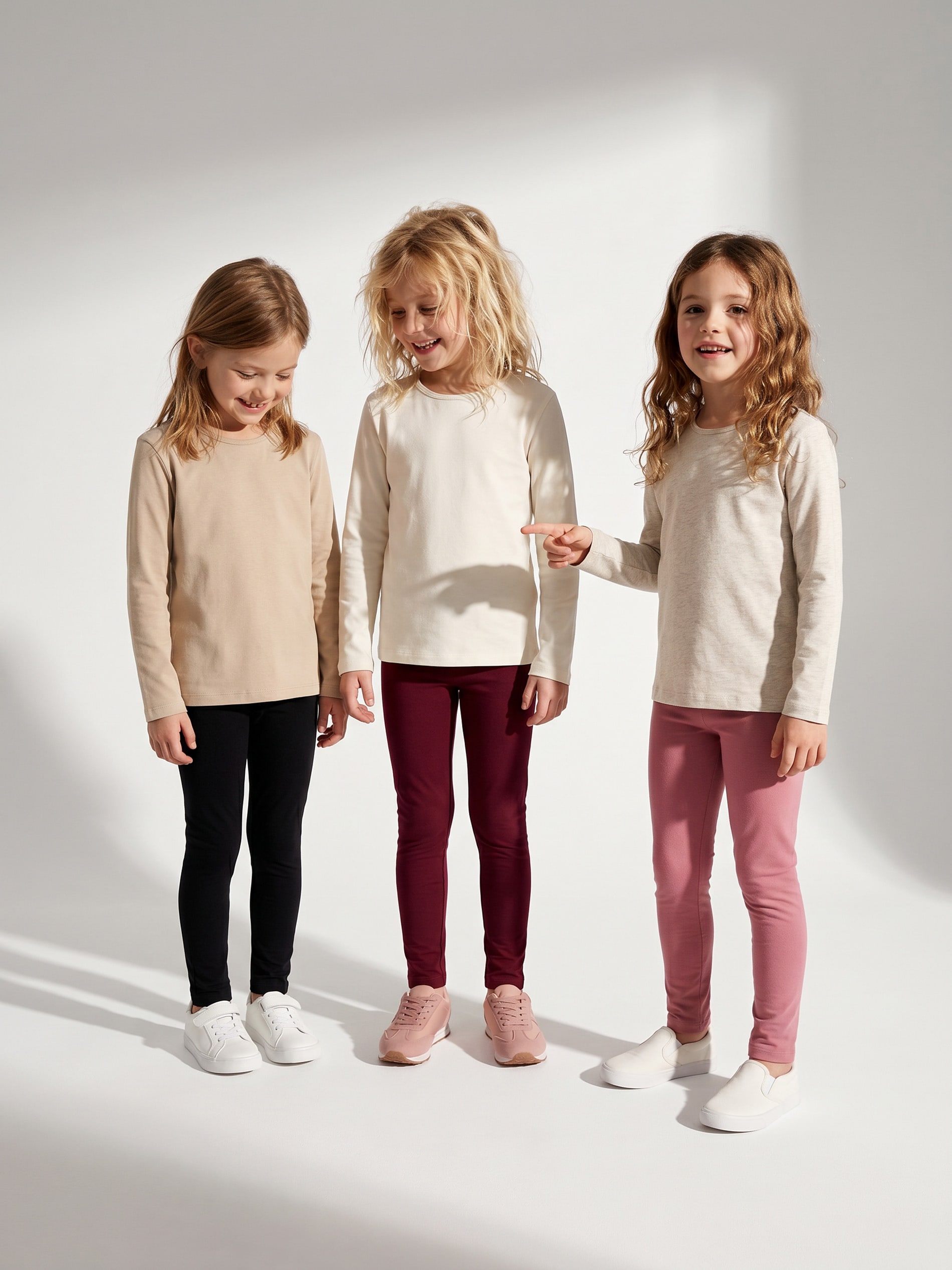 Bawełniane legginsy 4 pack