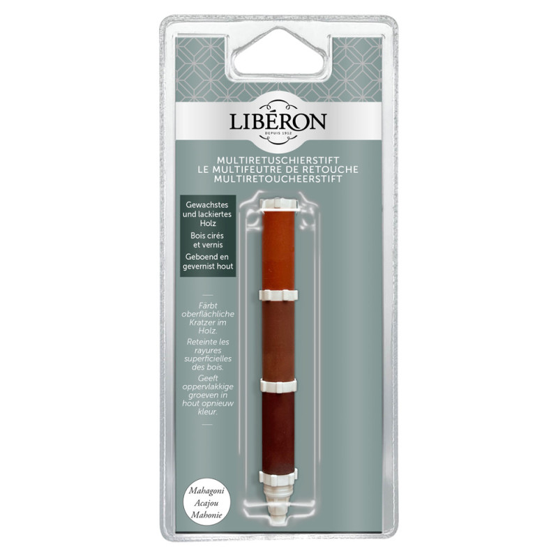 Multifeutre de retouche pour bois acajou LIBERON