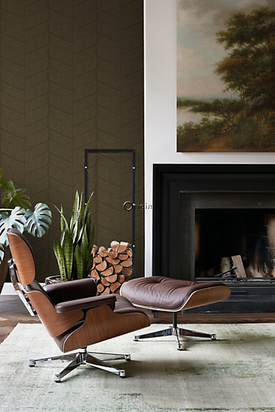 Origin Wallcoverings papier peint motif de carrellages avec imitation peau de serpent marron 53 cm x 10.05 m