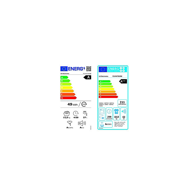 Lave-linge 12kg   sèche-linge 10kg Lg F214WT8GRBE washtower