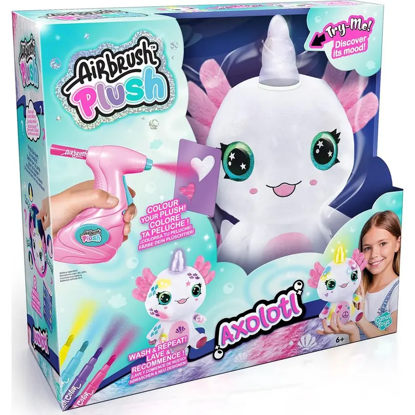 Kuscheltier Airbrush Plush Axolotlcorn Light Up