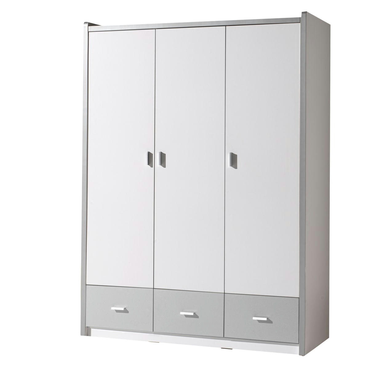BONNY - Armoire 3 portes gris