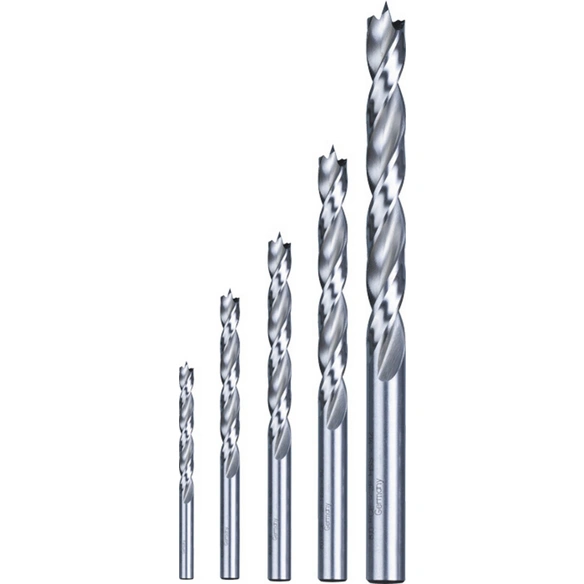 HSS-Bohrer, HSS Hartholzbohrer-Satz 5-tlg 3, 4, 5, 6 und 8 mm