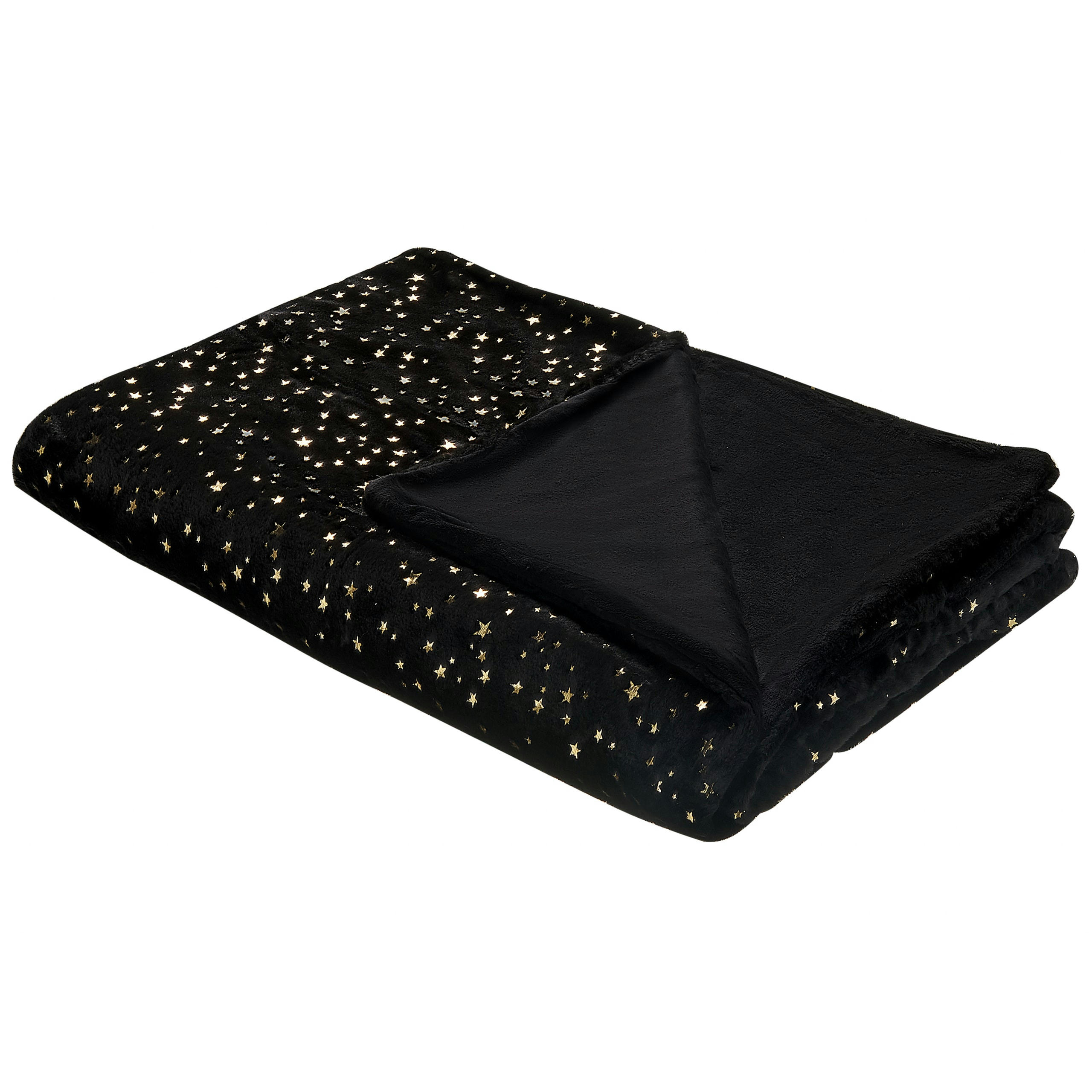 ALAZEYA - Couverture en polyester noir 200x150cm