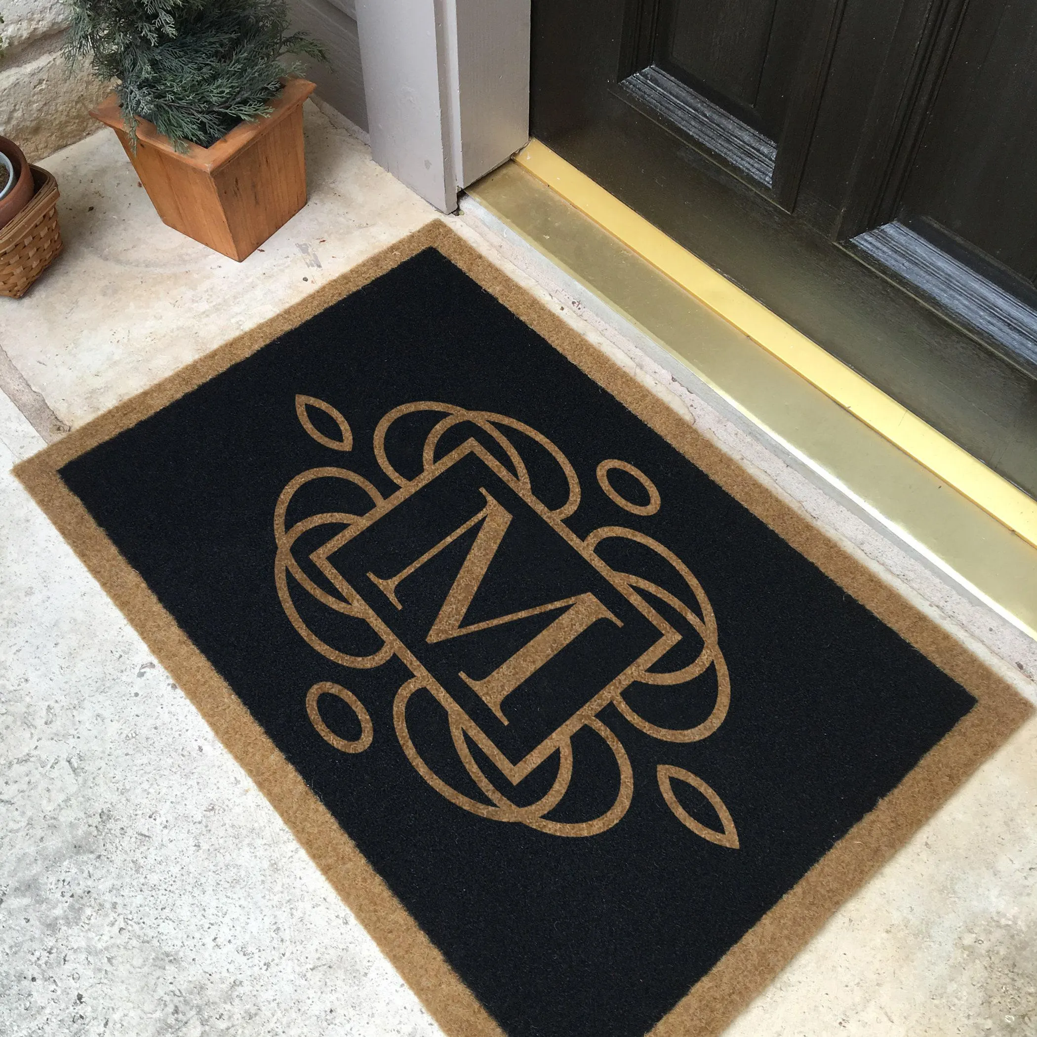 Custom Door Mat – Personalized Infinity Mat™, All-Weather Non-Slip, Durable & Fade-Resistant, Made in USA
