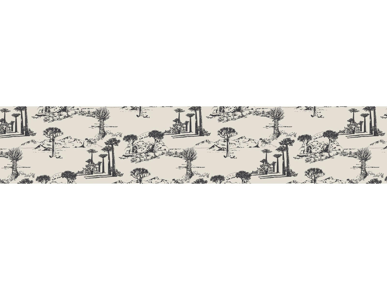 PORTES DU DÉSERT - Crédence adhésive anthracite 400x40cm