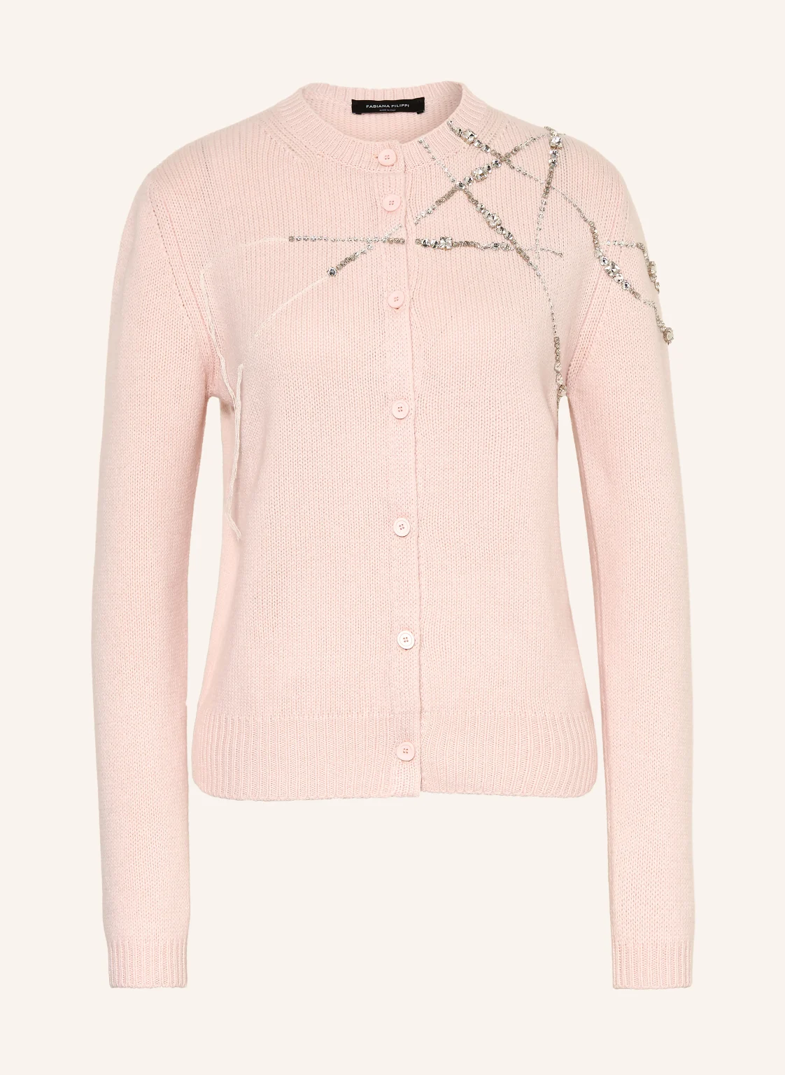 FABIANA FILIPPI Strickjacke mit Schmucksteinen