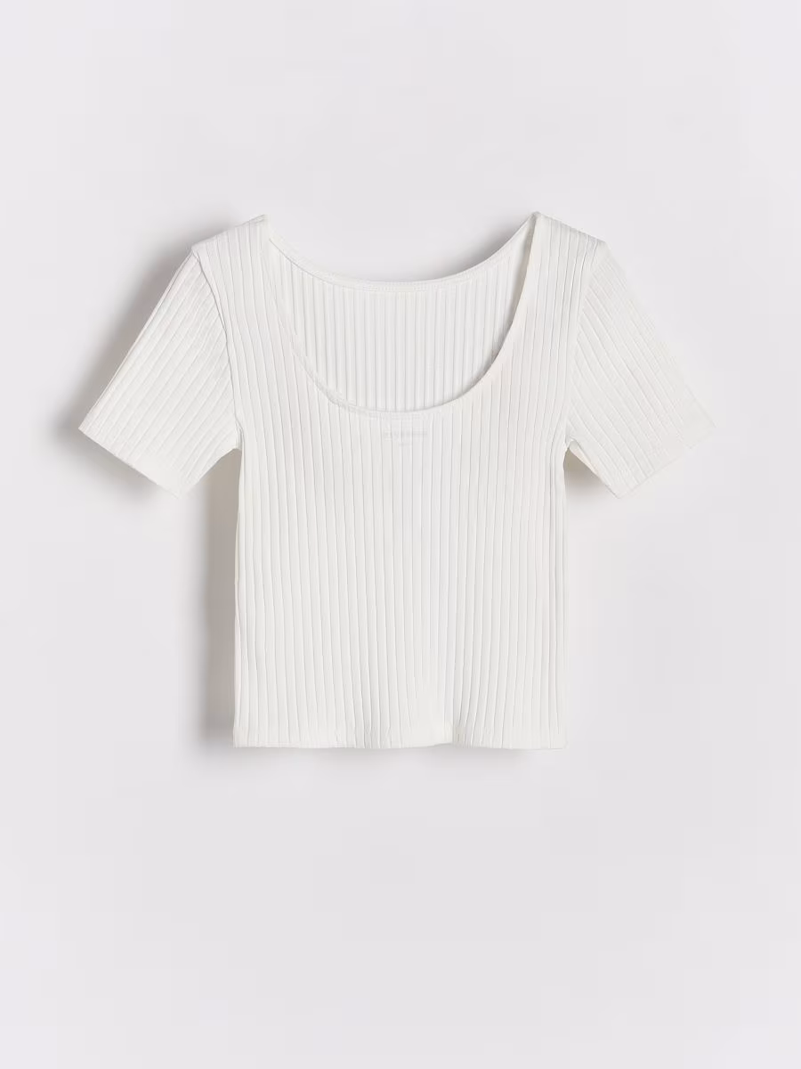 Rib Knit T-Shirt