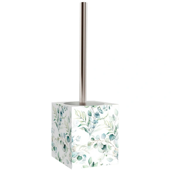 Bad-Accessoire-Set »Eukalyptus«, Weiss, Rechteckig