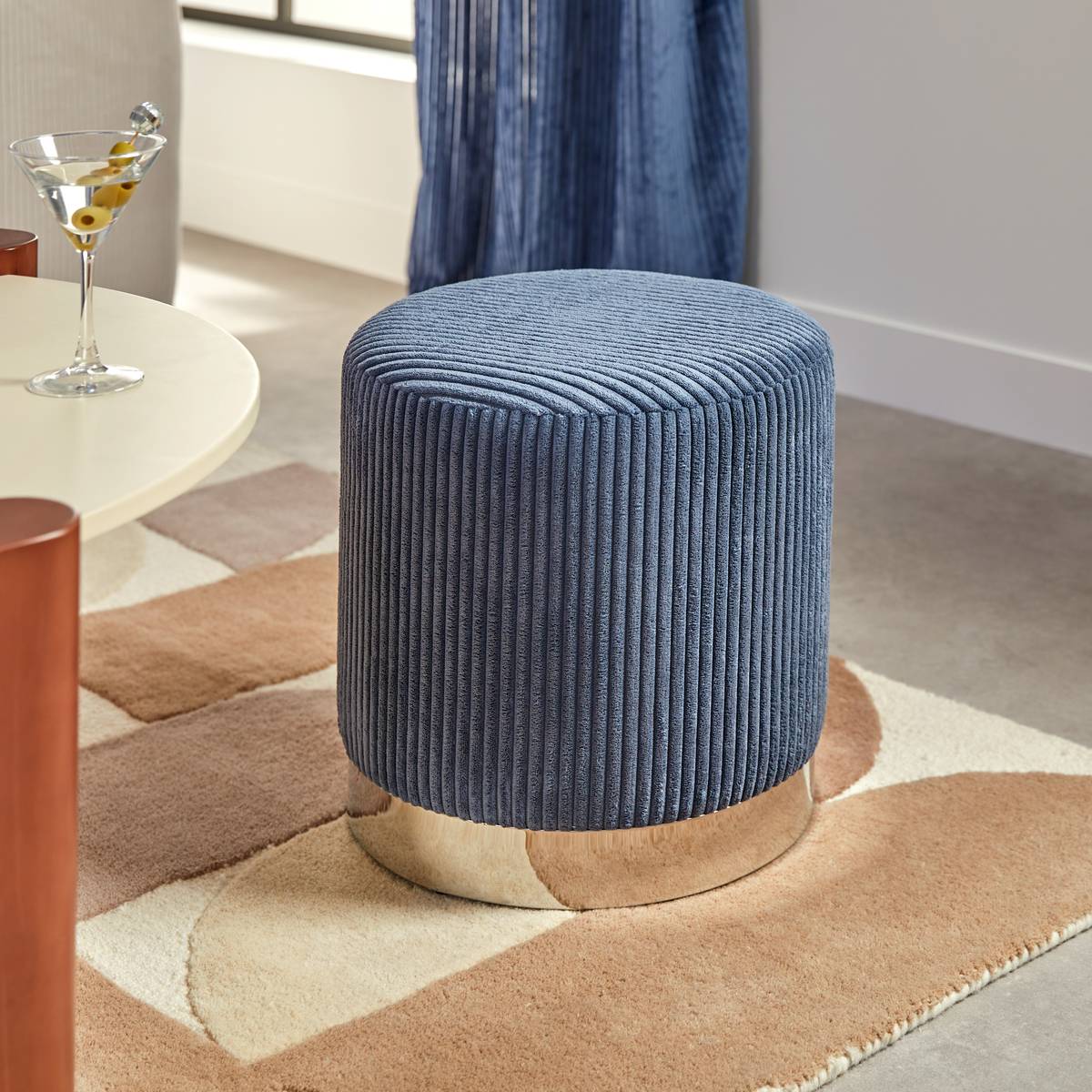 Pouf "Sylia" Ink blue