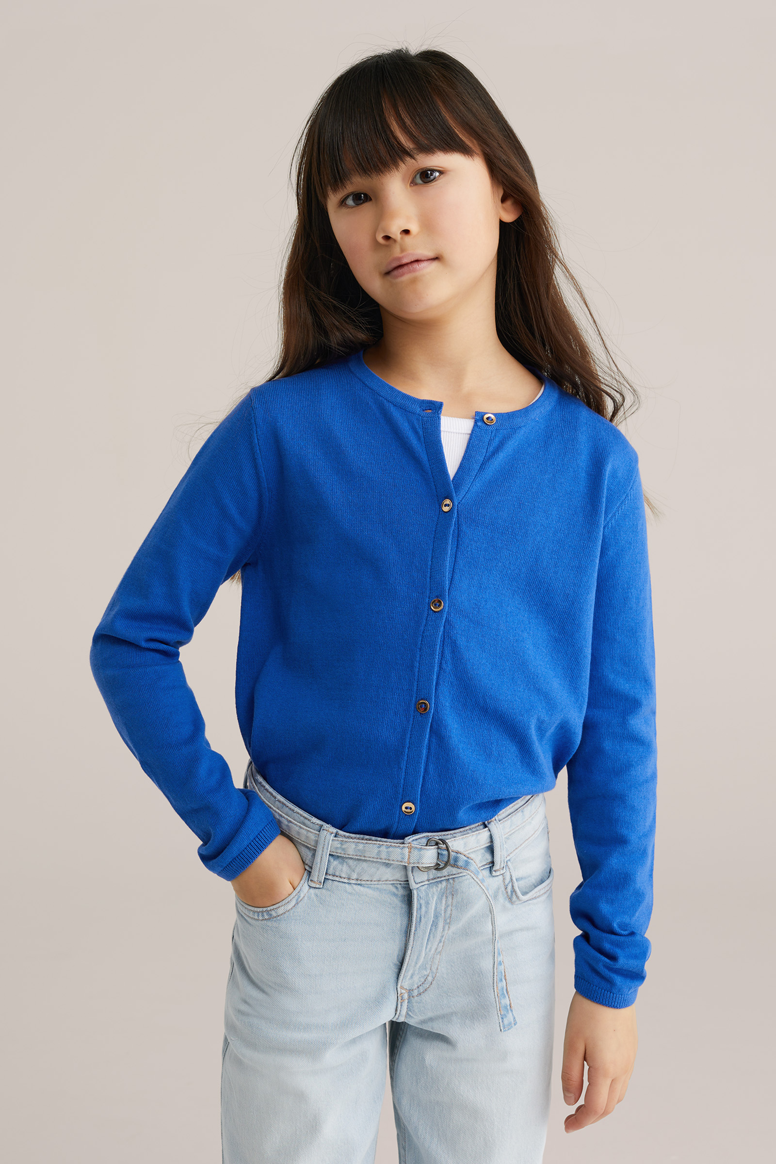 Meisjes gebreide vest