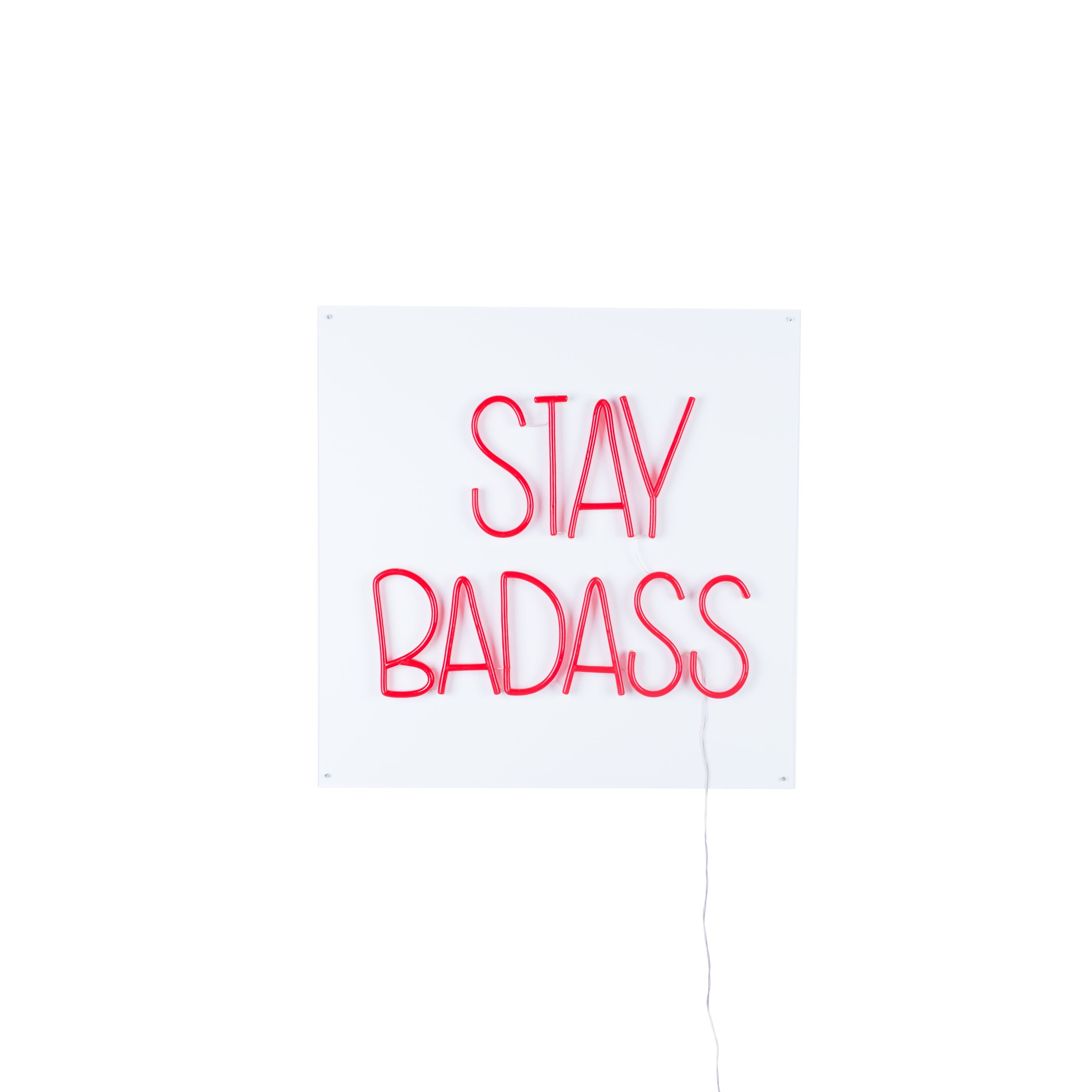 Bold Monkey Badass wandlamp LED neon - Rood