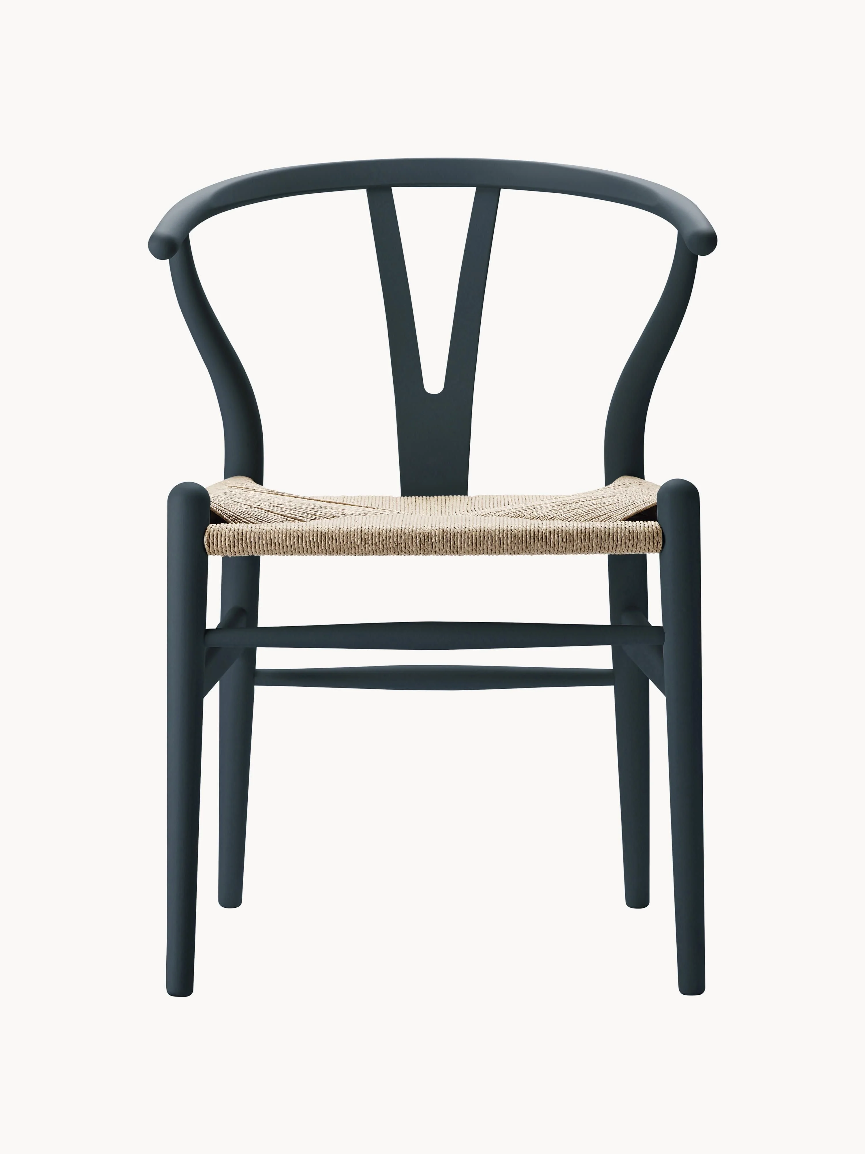Holzstuhl CH24 Wishbone mit handgeflochtener Sitzfläche