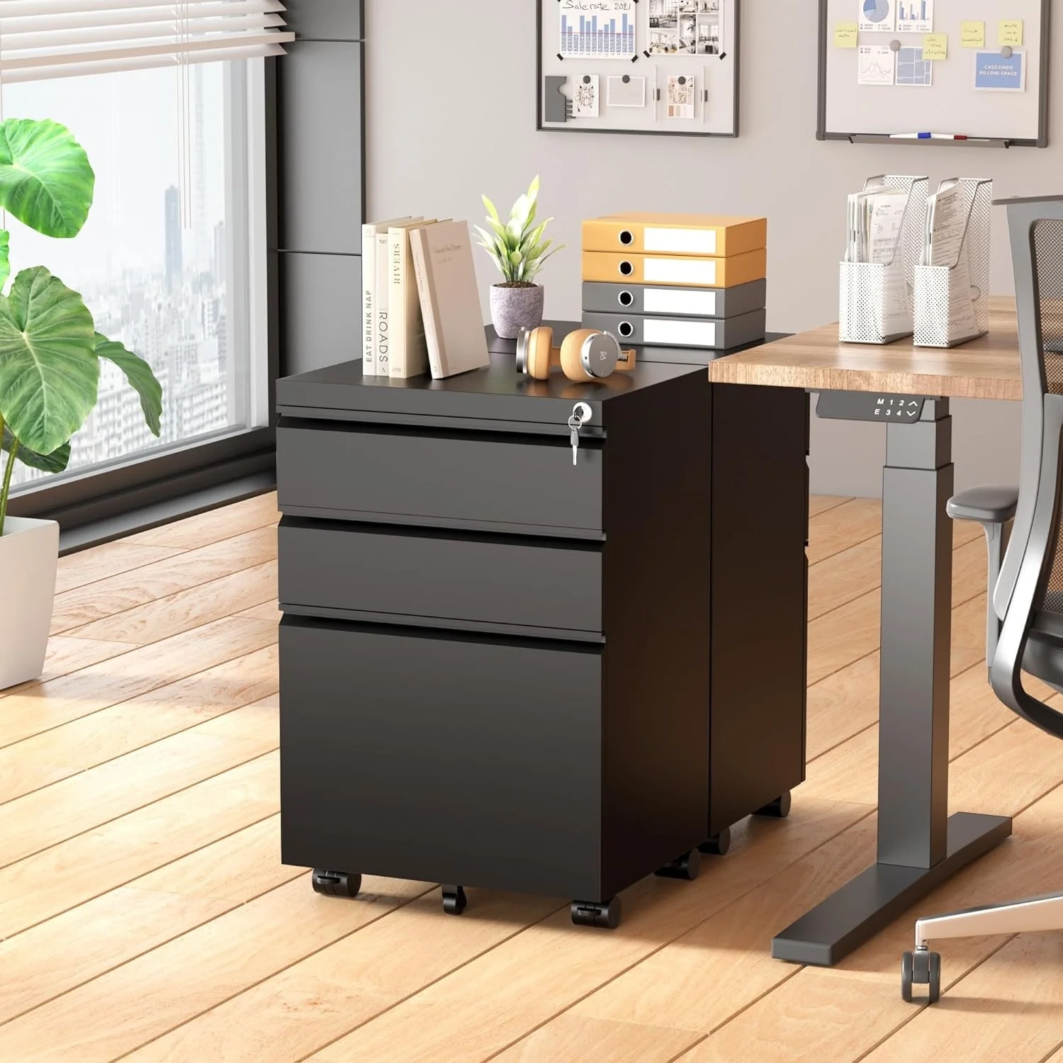 3 Drawer Mobile/Vertical File Cabinet for Home Office