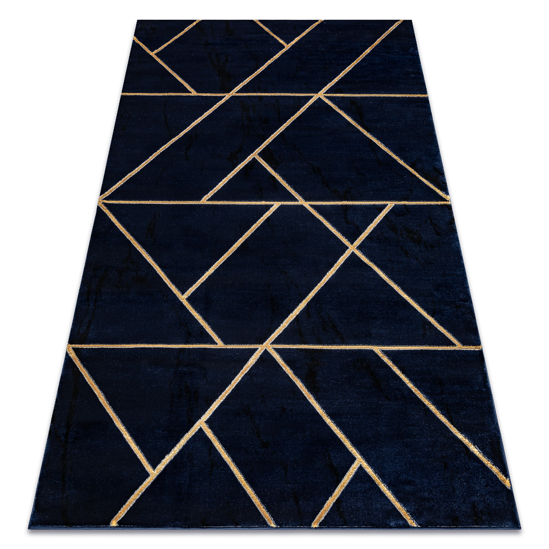 Dywan EMERALD ekskluzywny 1012 glamour, stylowy geometryczny 80x150 cm