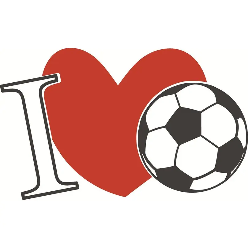 Serviette 20er-Set Football Heart