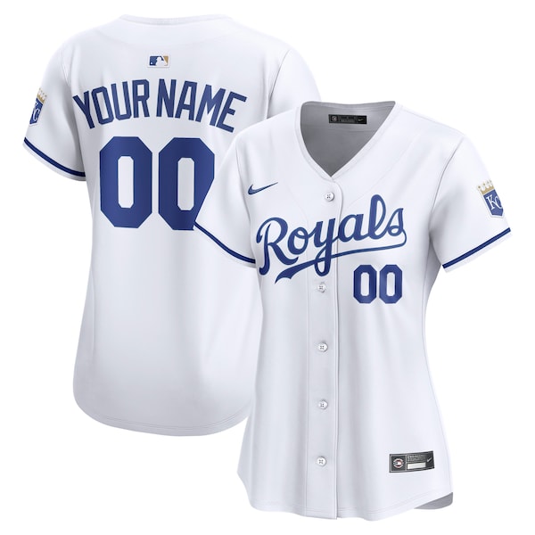 Kansas City Royals Nike Women's Home Limited Custom Jersey - White