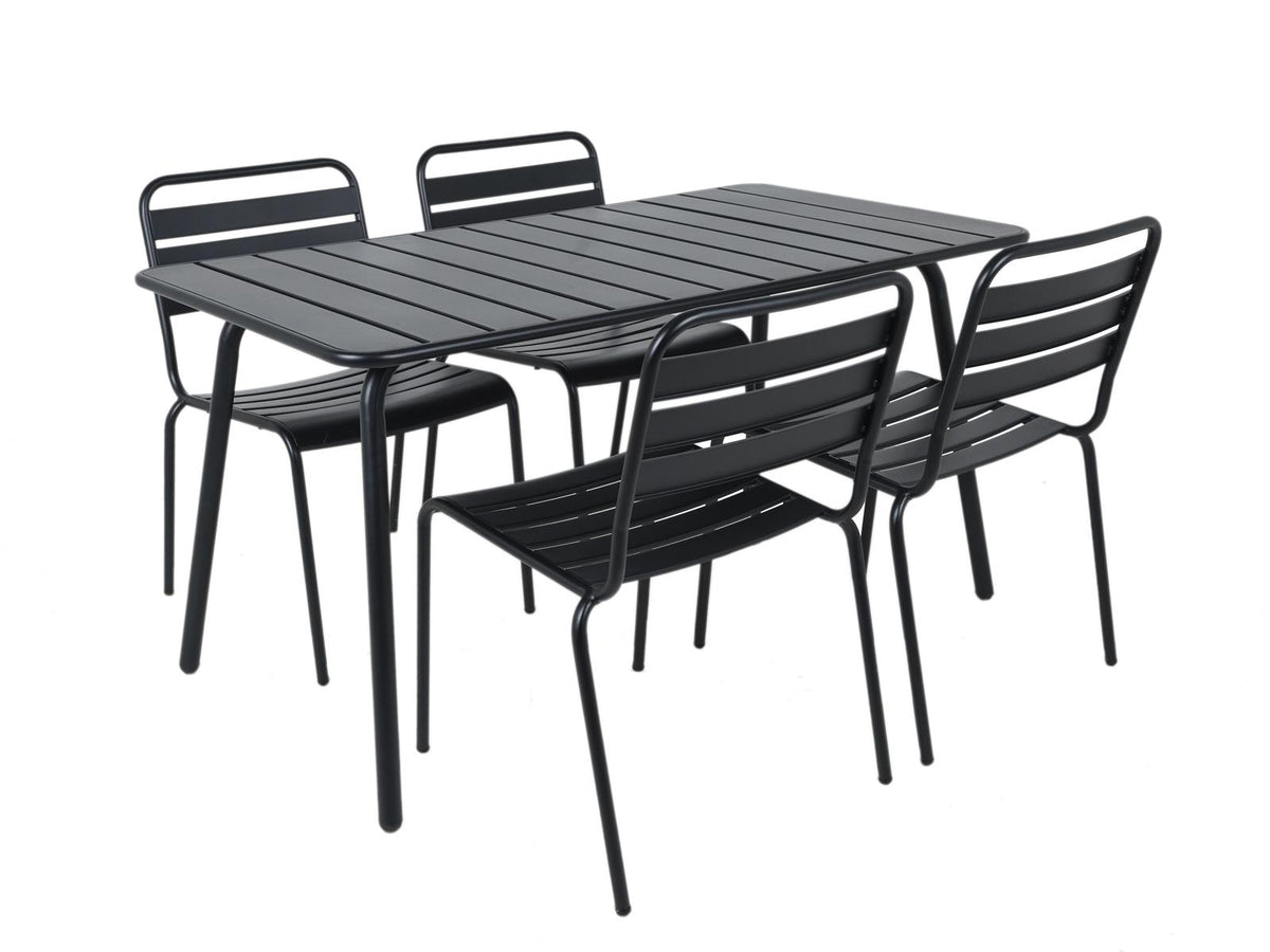 MaximaVida metalen tuinset Max zwart 150 cm