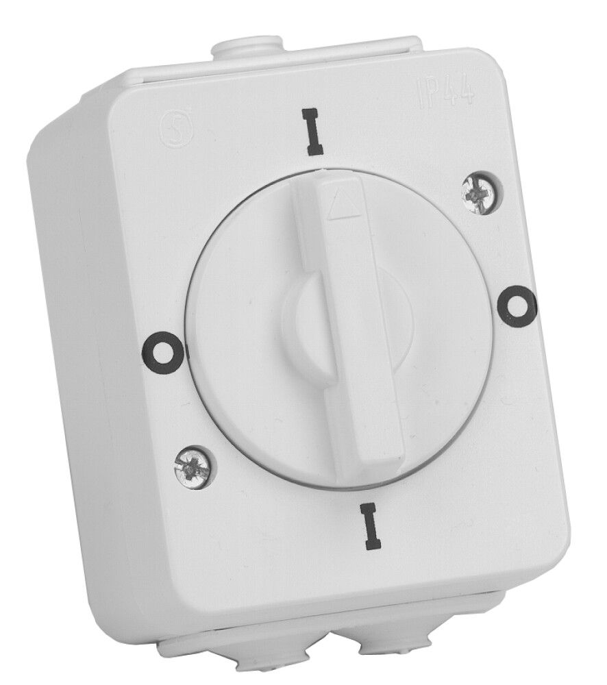 STRØMBRYTER 2POL KAPSLET IP44
