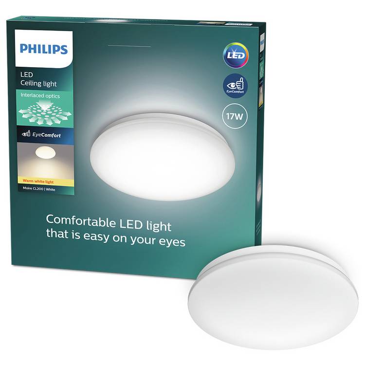 Philips LED Moire Ceiling Light - White