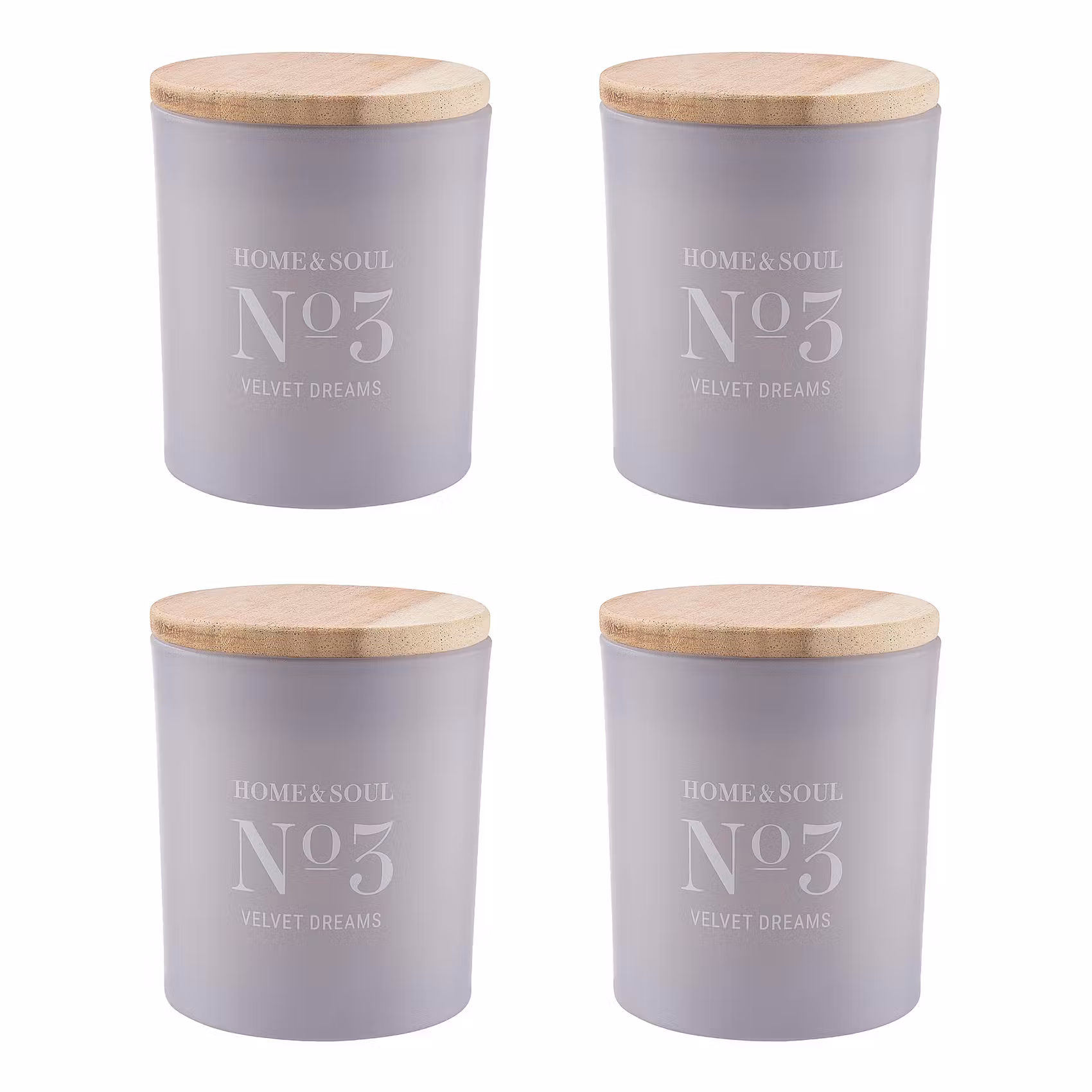 HOME & SOUL Duftkerze 4er-Set