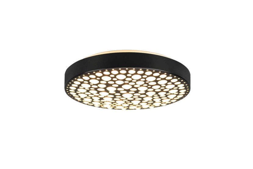 Plafon CHIZUokrągły czarny LED 1x22W 40,5cm 2500lm IP20 Odcienie bieli RL
