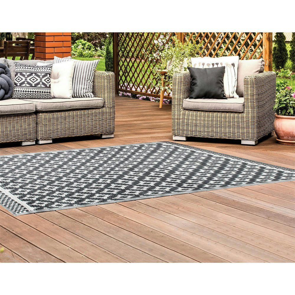 - Tapis intérieur et extérieur gris foncé 120x180cm