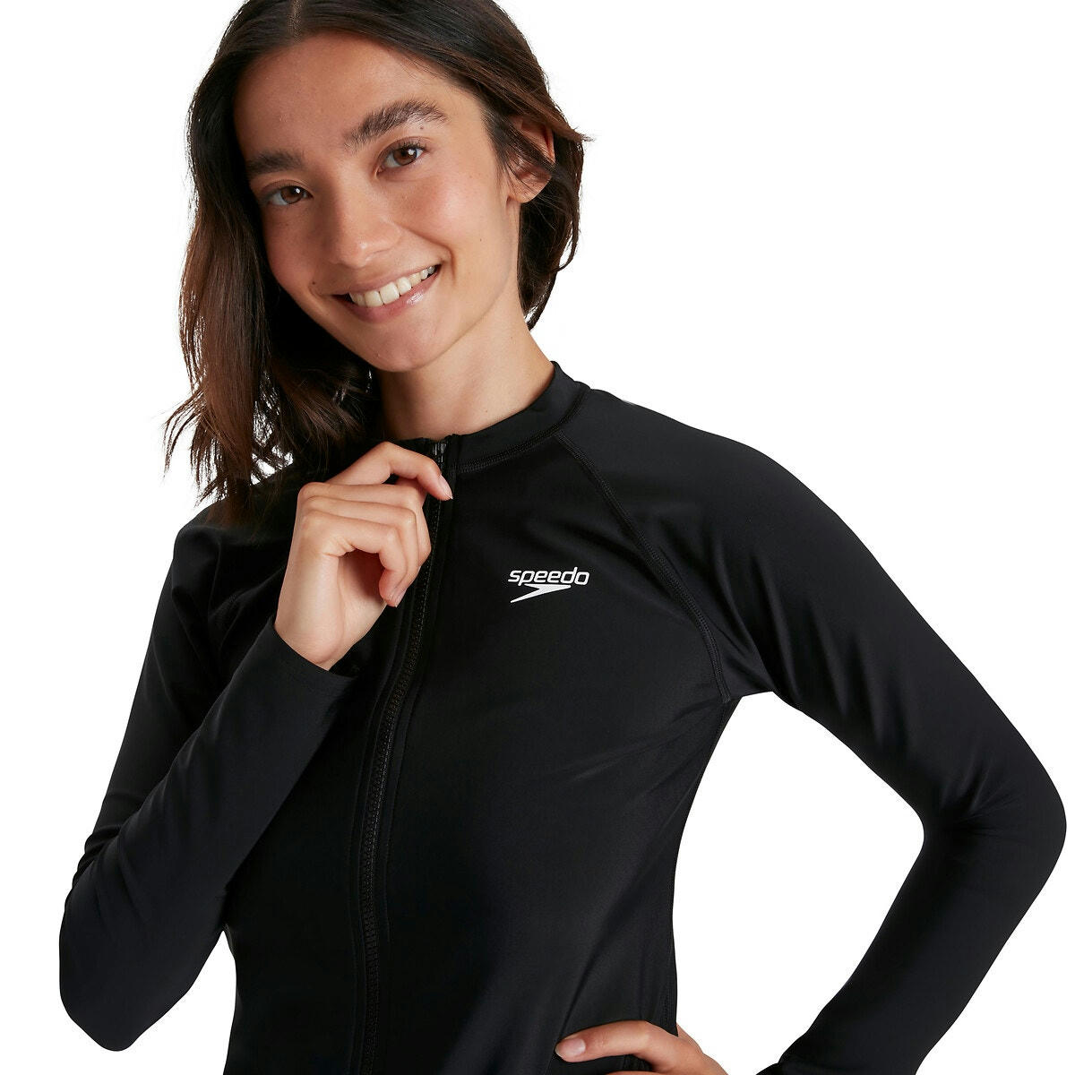 Top zippé à manches longues Eco Zip