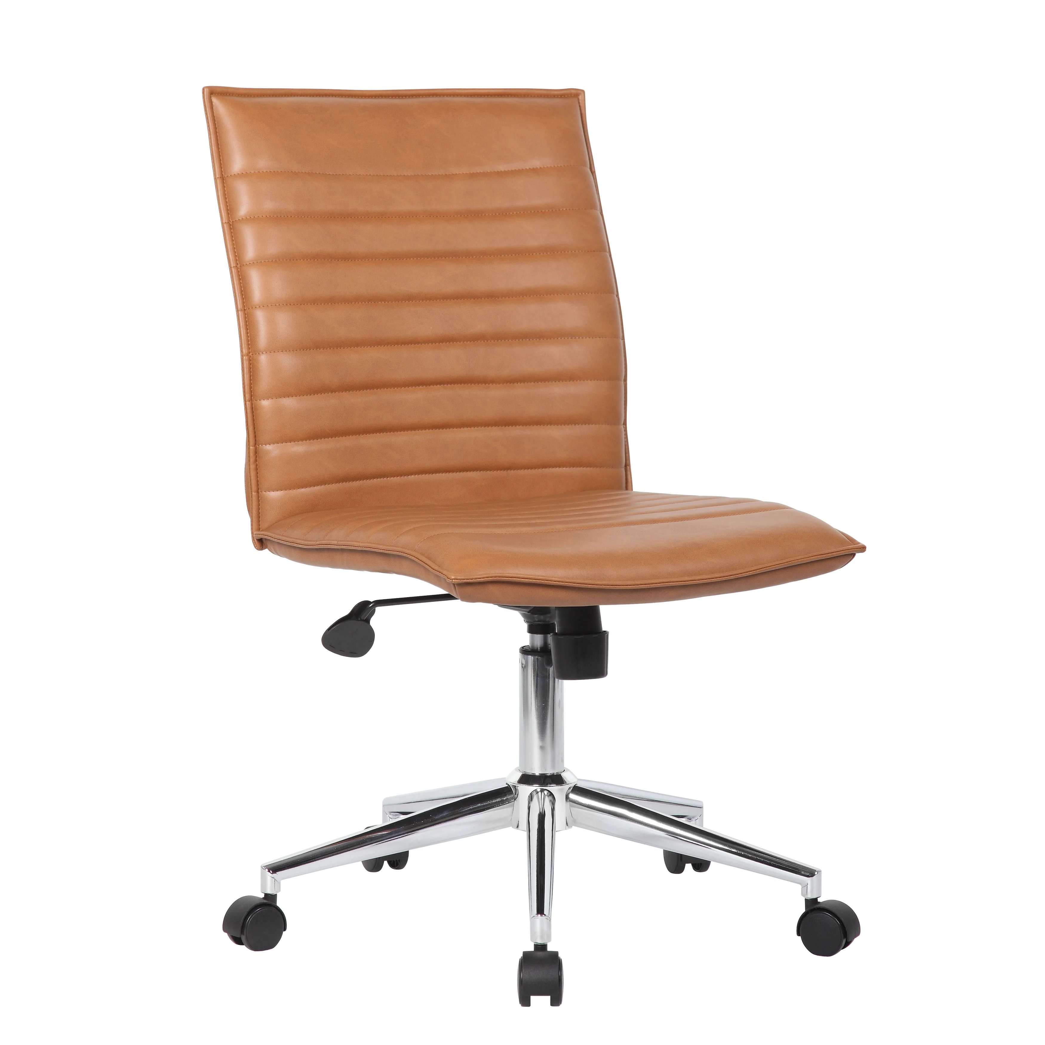 Boss Office Products Black Vinyl Armless Hospitality Chair