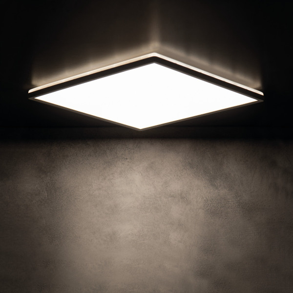 Plafon AZPOkwadratowy czarny LED 1x12.3W 22,5cm 1150lm IP54 Kanlux
