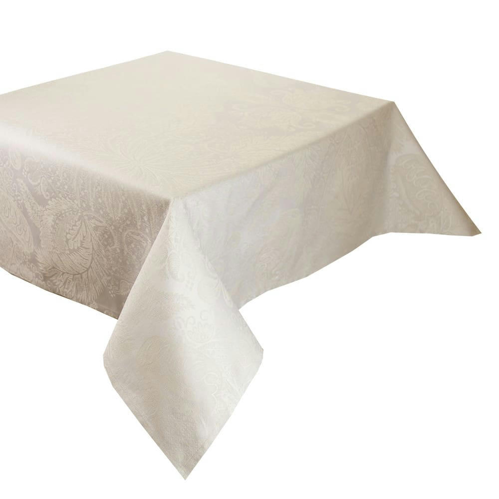MILLE ISAPHIRE PARCHEMIN - Nappe  pur coton beige 180x250