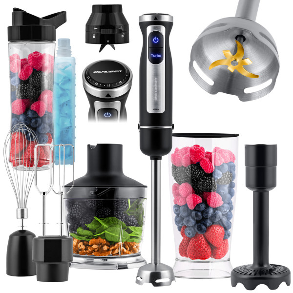 Blender ręczny Berdsen BD-754 1500W akcesoria   butelka 375400-375500