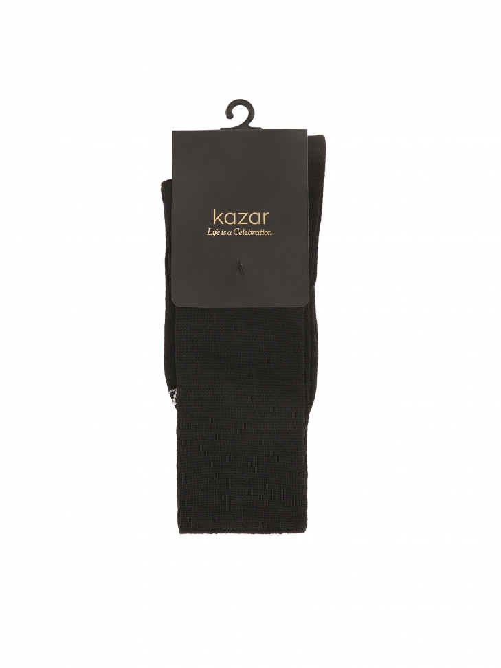 Black cashmere blend socks
