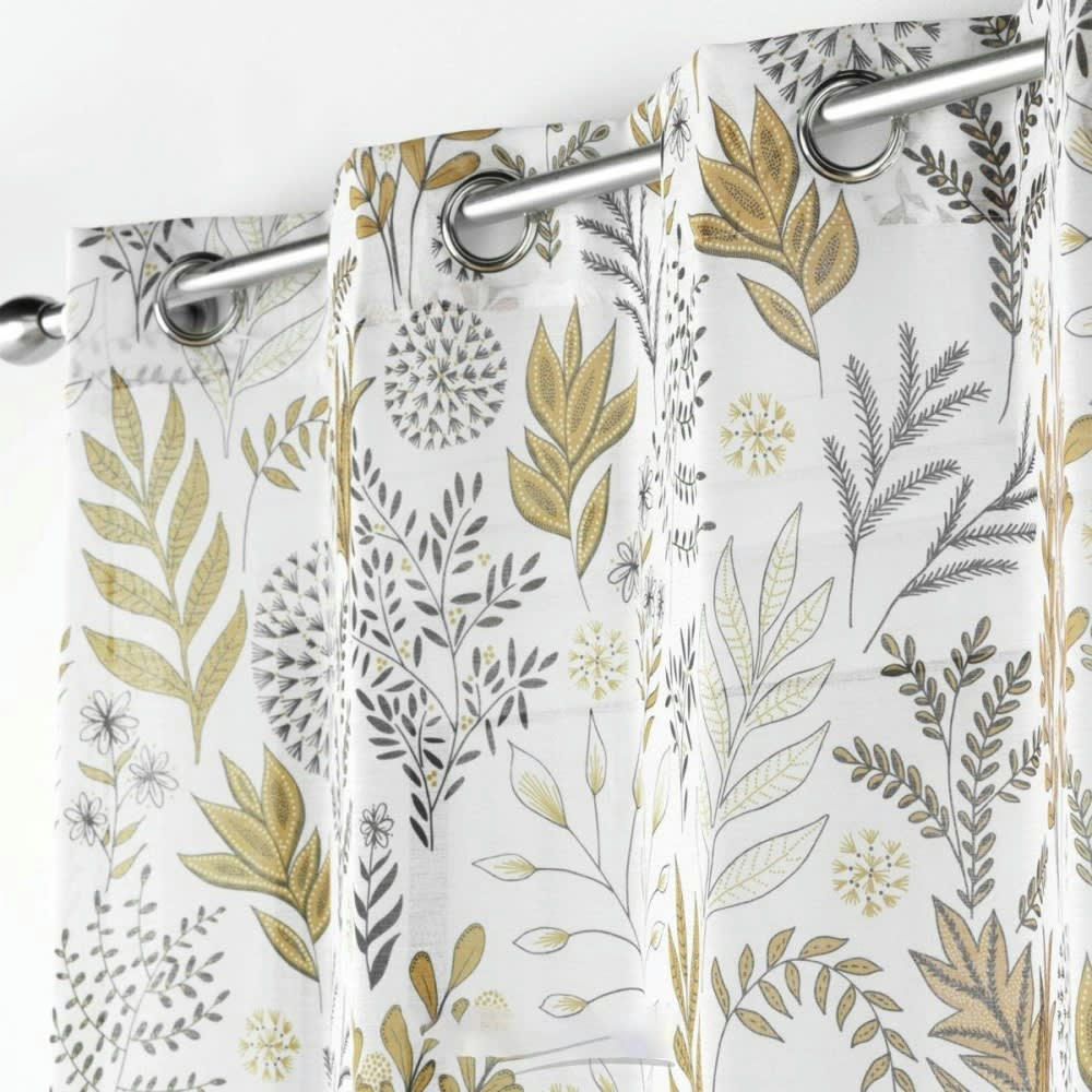 - Voilage  polyester Jaune 140 X 240