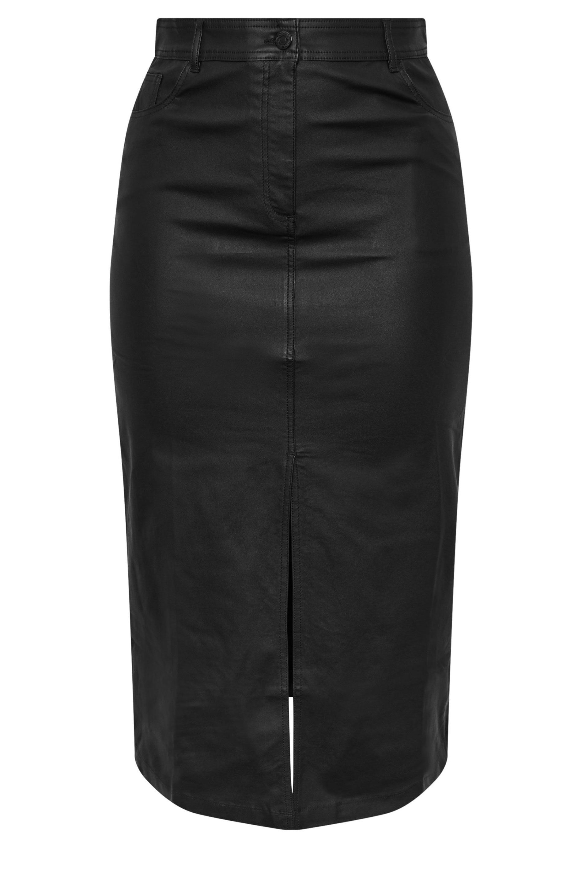 Yours Coated Split Hem Midaxi Skirt