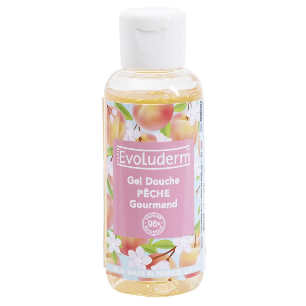 Gel douche gourmand Evoluderm Pêche 100ml