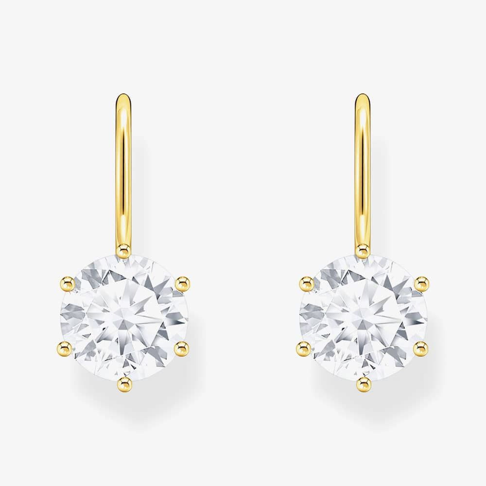 THOMAS SABO Gold Plated Cubic Zirconia Earrings H2287-414-14