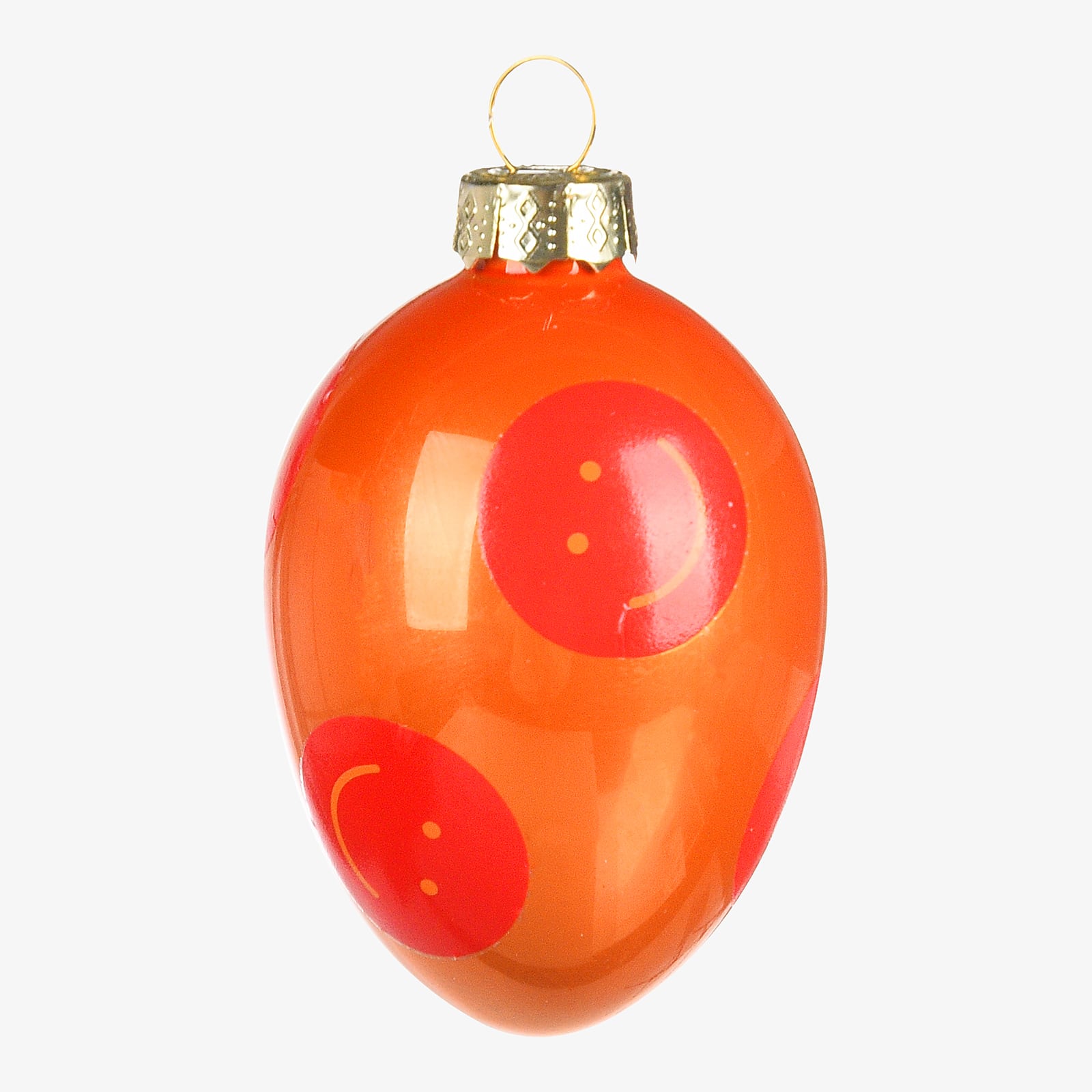 Deko-Anhänger Ei Lachen Orange, ⌀ 5 cm, H 70 mm