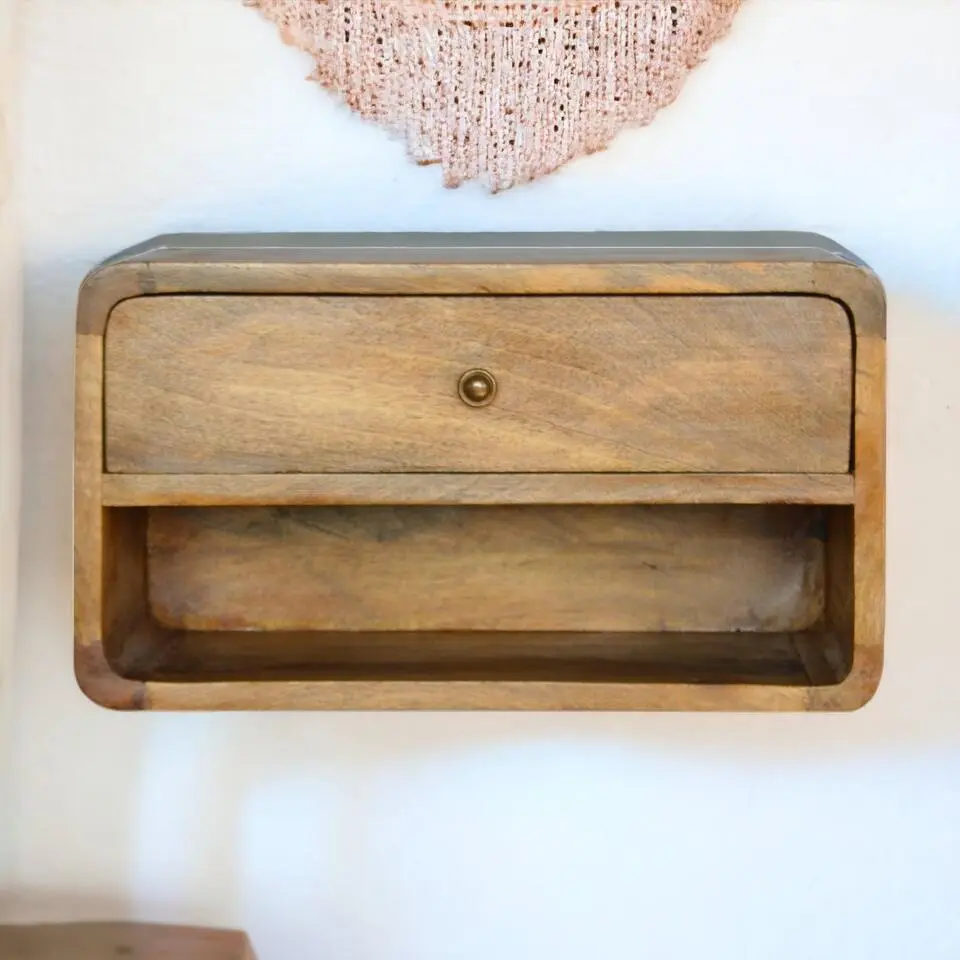 Artisan Furniture Massief Zwevende Nachtkastje met Lade