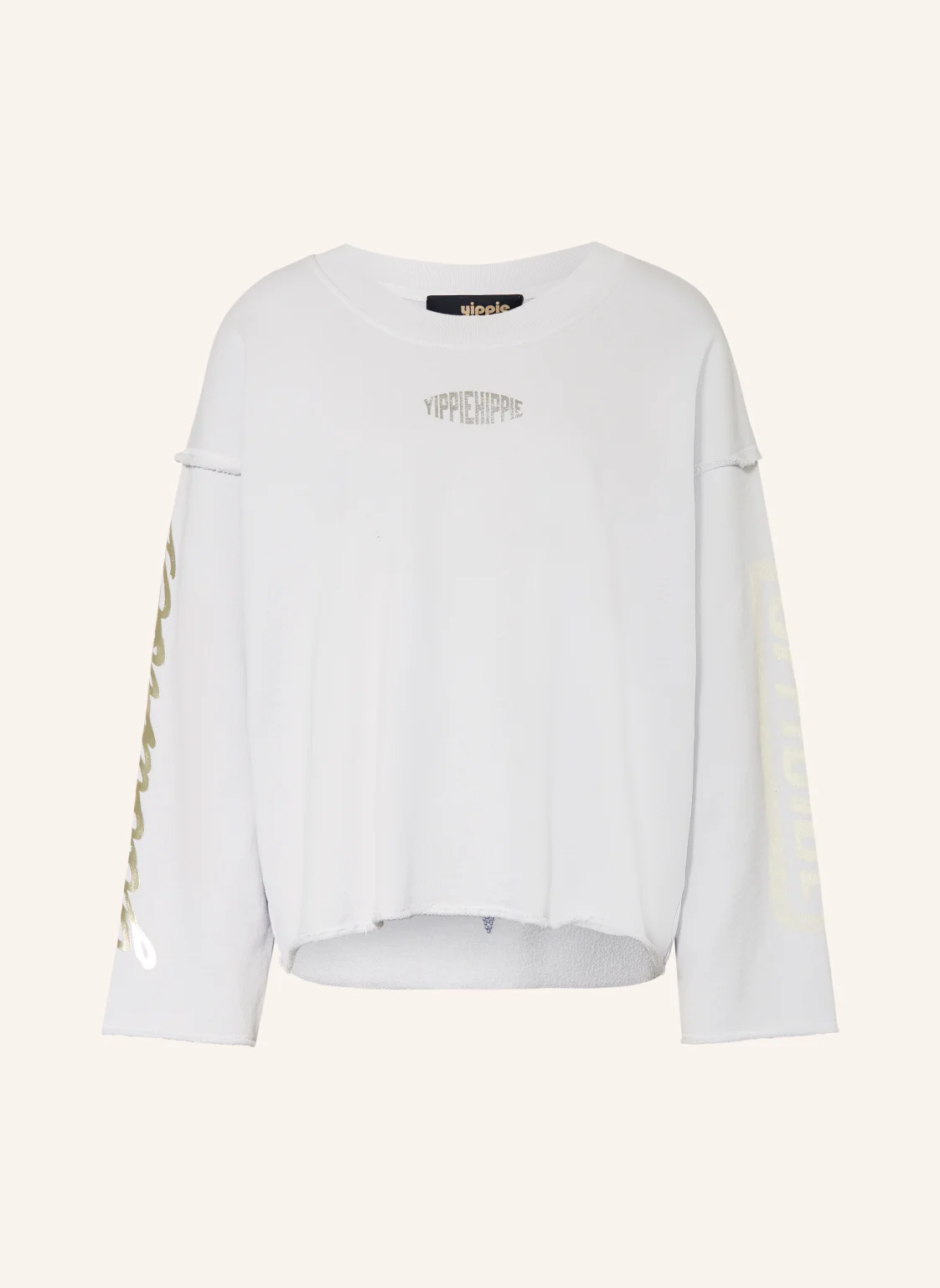 yippie hippie Oversized-Sweatshirt mit Pailletten