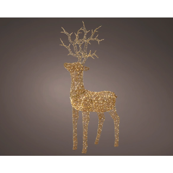 Weihnachtsfigur, Rentier, 1320 Lichter, warmweiß